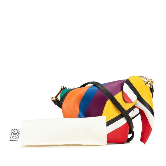 LOEWE Elephant Crossbody Multicolor Leather s - Picture 10 of 11